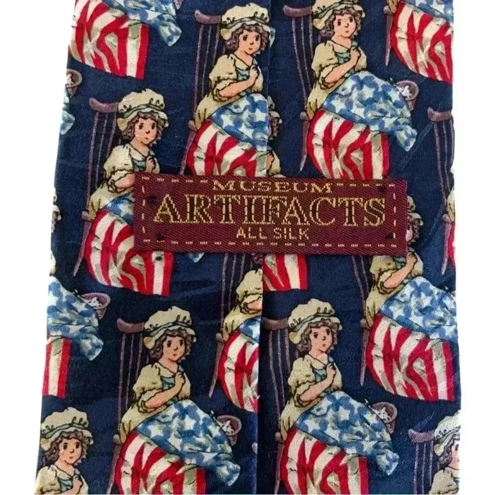 Museum Artifacts Betsy Ross Silk Tie - Picture 3 of 5